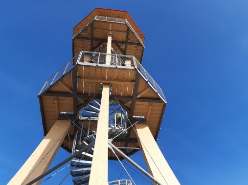 Výplne zábradlí lankovou sieťou - Rozhľadňa Nitra