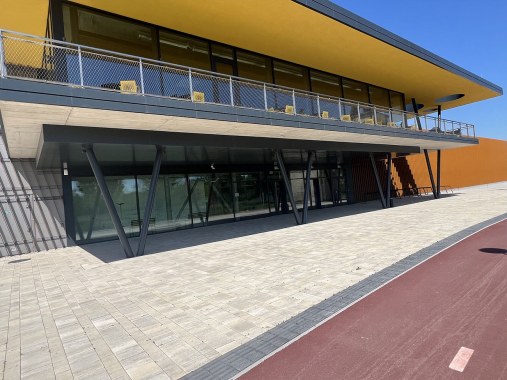 Výplne zábradlí lankovou sieťou - Šport aréna Malacky