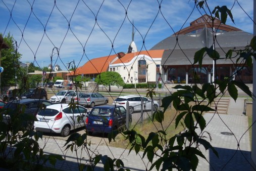 Lankové siete pre zelené fasády - Parkovací dom Eger HU