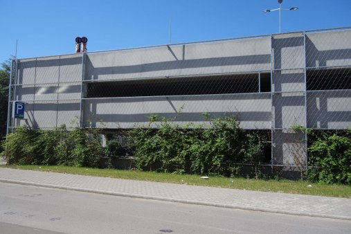 Lankové siete pre zelené fasády - Parkovací dom Eger HU