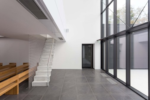 Spiral metal mesh for railing fillings and partition walls - Funeral house Trebišov