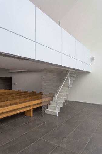 Spiral metal mesh for railing fillings and partition walls - Funeral house Trebišov
