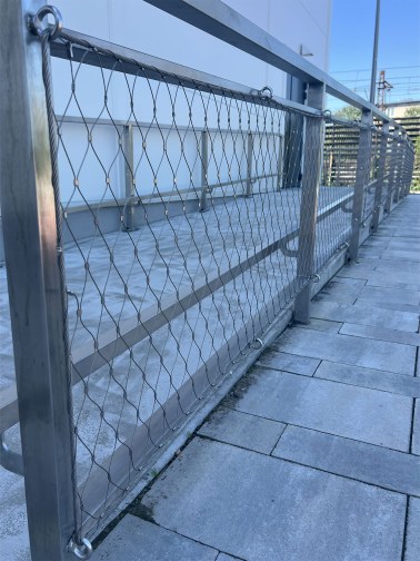 Wire mesh railings - Sports Arena Malacky