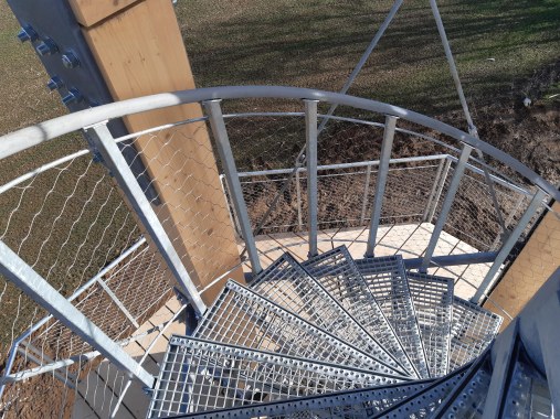 Wire mesh railings - Lookout Tower Nitra