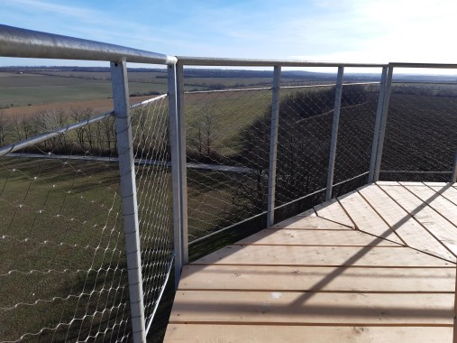 Wire mesh railings - Lookout Tower Nitra