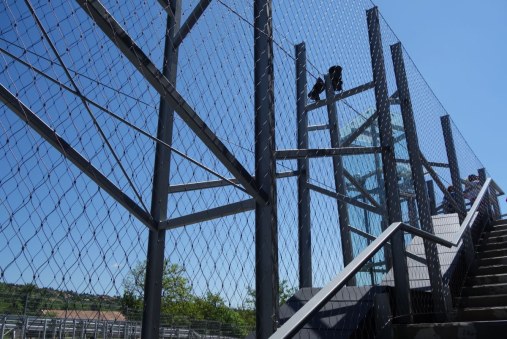 Wire mesh railings - Open-air museum Hungary
