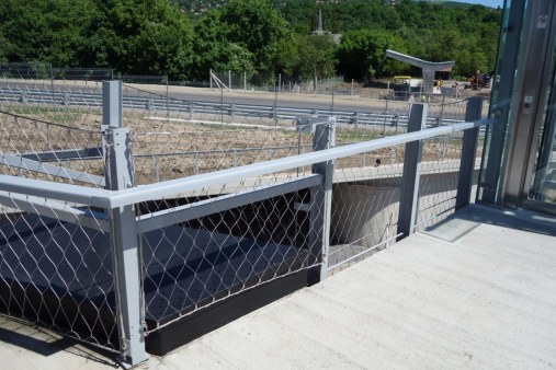 Wire mesh railings - Open-air museum Hungary