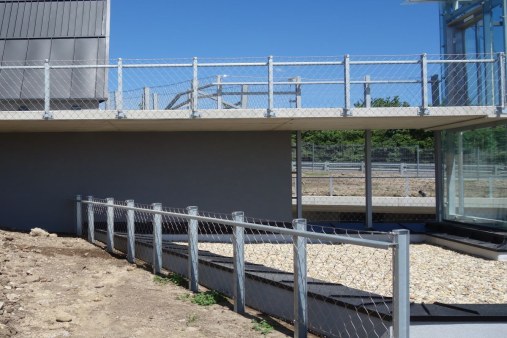 Wire mesh railings - Open-air museum Hungary