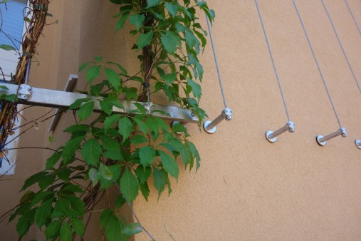 Wire mesh for green facades and trellises - Park Váci HU
