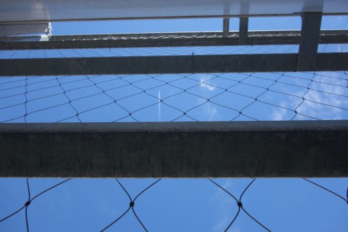 Wire mesh for green facades - Parking house Eger HU