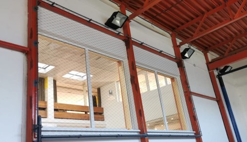 Wire mesh in frames - Gym Bratislava