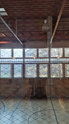 Wire mesh in frames - Gym Bratislava