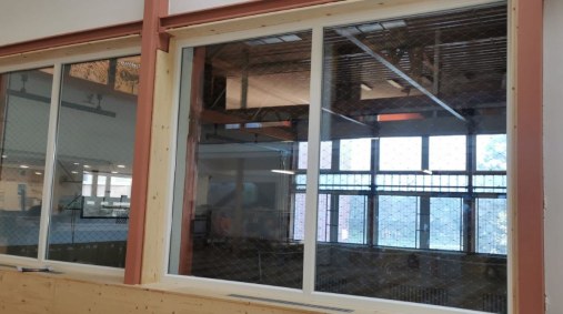 Wire mesh in frames - Gym Bratislava