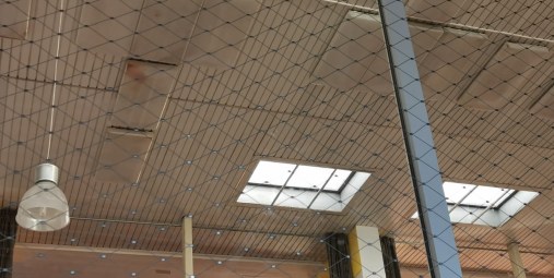 Wire mesh in frames - Gym Bratislava