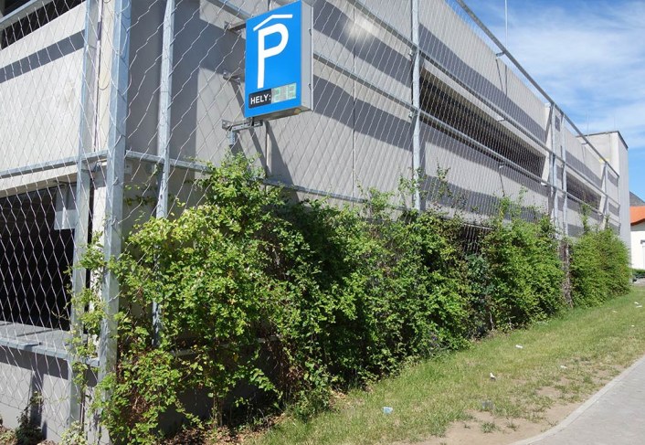 zelená fasáda - lanková sieť